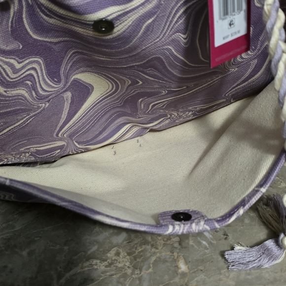 Vince Camuto Orla Lavender Haze Swirl Large Tote Bag with Tassel NWT - Picture 6 of 12